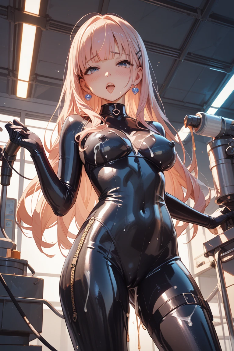 (((Full body latex bondage suit:1.2))),(((masterpiece, Highest quality))),(((alone:1.2))),(((One girl:1.2))),32K Wallpapers, Very detailed,(((((portfolio))))),(((((close))))),(((((breast enhancement))))),((((More Angles)))),(((highlight))),(((completion. Detailed face))),((((Very talented)))),(((((The most complex machine))))),(((Genius Mechanic))),((Overall colorful)),(((((Huge breasts,nsfw,((BDSM)),((latex bondage))