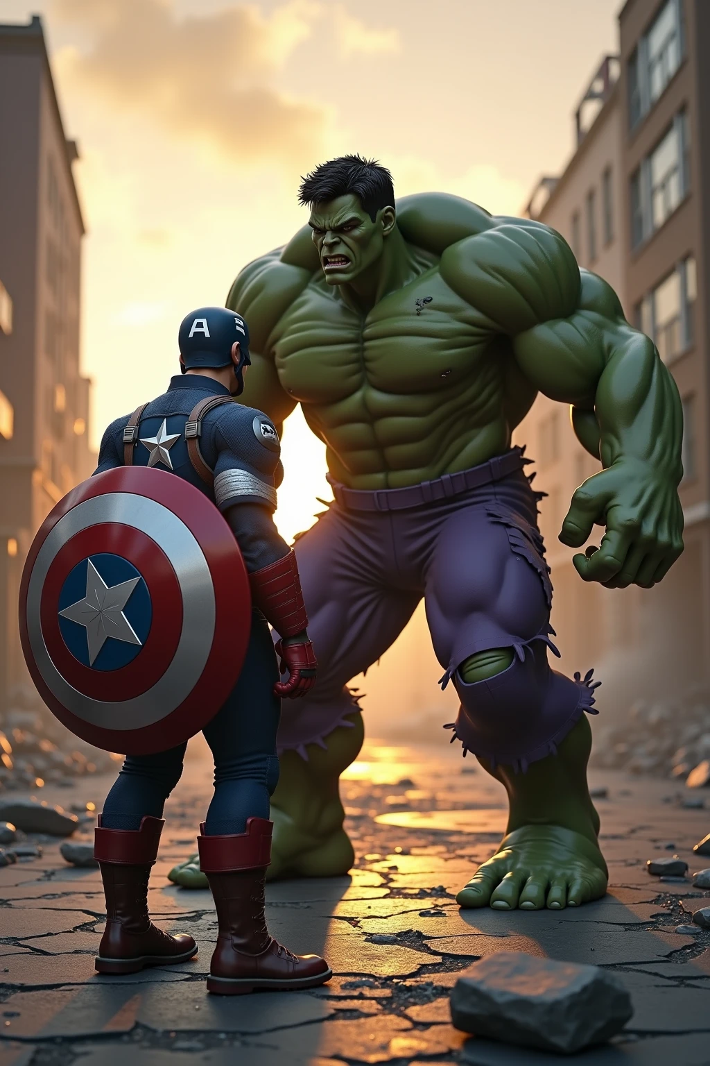Hulk + Captain America
