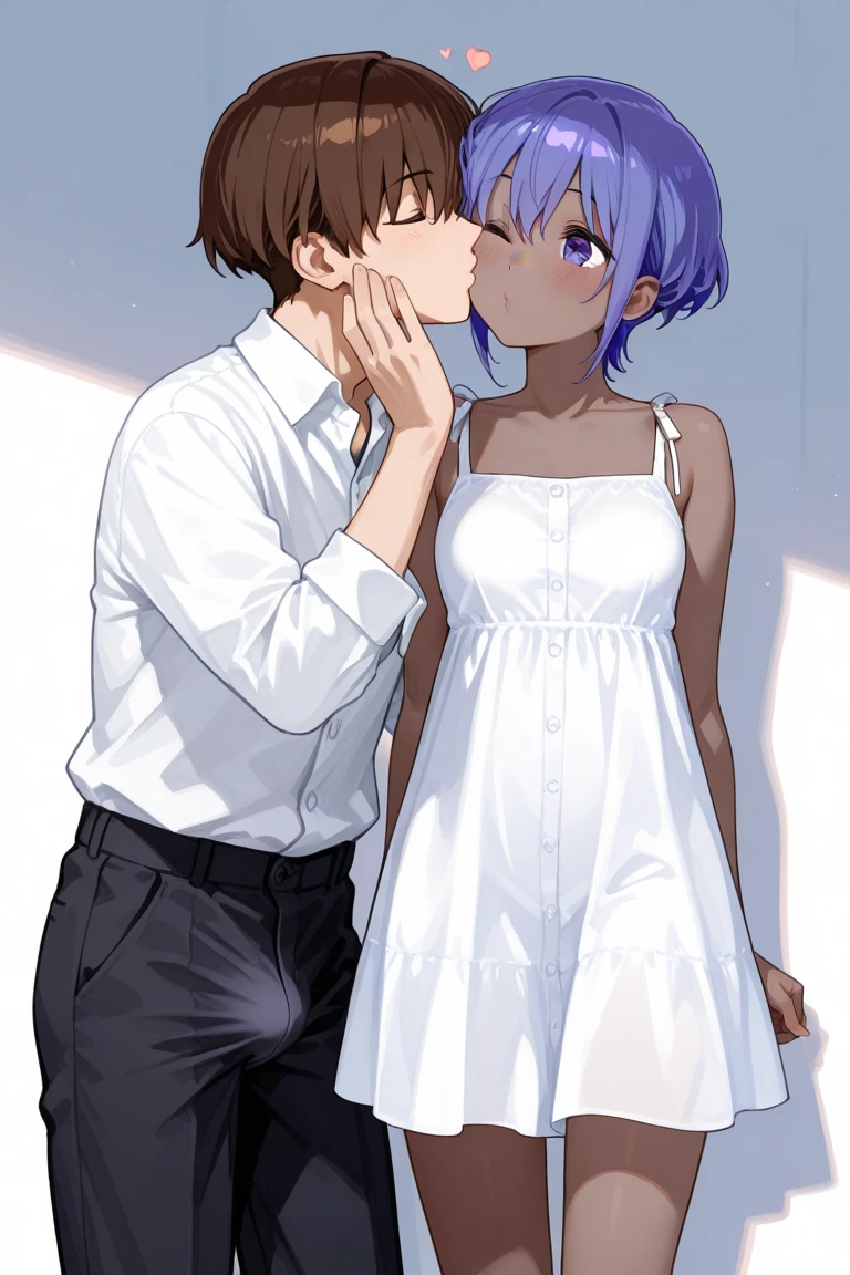 masterpiece, Highest quality, so beautiful, Absurd,High resolution,(((One girl, One littleboy))),sexy,Look at each one, blush,Age difference,NSFW,((Boy is smaller than women)),vaginal sex,physique difference,LOVE,huge breasts,littleboy,vaginal