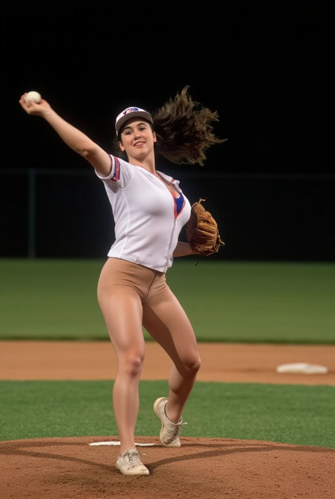 Drew Barrymore dressed as an athlete