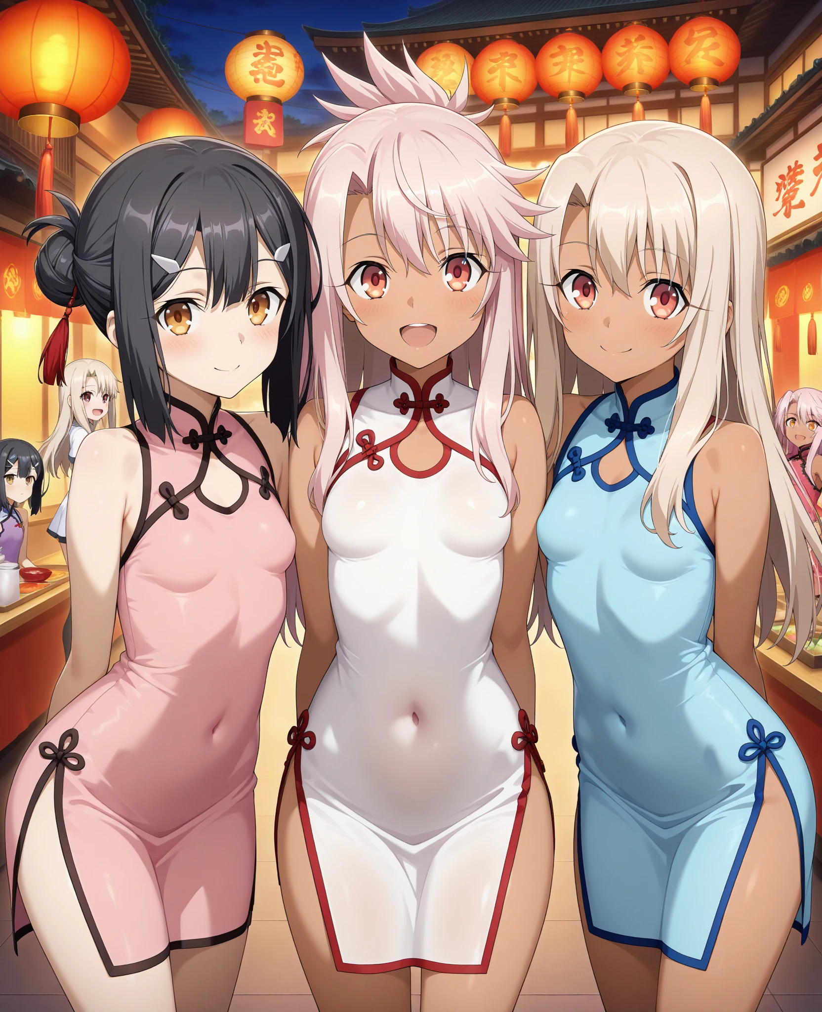 ((masterpiece、Highest quality、anime))、Philippines Night Club、Stage of the strip、(More than 3 naked girls、、smile、fun、Various hairstyles、Cute Filipina Girl、smile、Sexy pose )、((Full nudity、tits、Pussy))