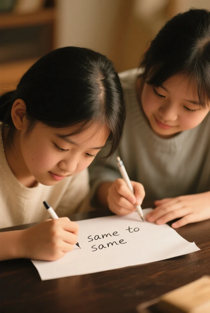 A teacher is writing on a blackboard，The children are listening attentively，Hand drawn cartoon style