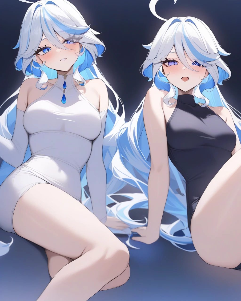 (masterpiece:1.3), (Absurd:1.3), (Highest quality:1.3), (Super detailed:1.3),(Best Shadow:0.7), (Processed Hair), Perfect Anatomy, One girl, alone, just, just-衣装, Hello, Grey Hair, Purple eyes, Blunt bangs, Very long hair, , (masterpiece),(highest quality),(Super detailed),(Best illustrations),(Best Shadow),(absurdes),(Detailed Background),(so beautiful), (masterpiece),(highest quality),(Super detailed),(Best illustrations),(Best Shadow),(absurdes),(Detailed Background),(so beautiful)noa-outfit, One girl, alone, Big Breasts, Long Hair, , , Nipples, , , , sexual ecstasy, drool, drunken eyes, in heat, blank eyes, pussy, , dynamic pose, , , , Detailed super oily shiny skin, , , , roll one’s eyes, , , heart-shaped pupils, female masturbation,no pupils, half-closed eyes, ahegao