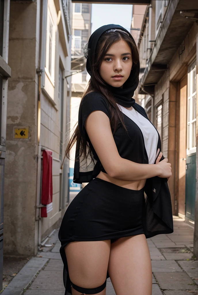 1 girl, random pose, random background