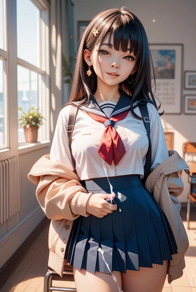 (high school girl uniform),(random porn pose),(Thin type:1.8),(big breasts),(random hairstyle),(Highest image quality,(8k),ultra-realistic,best quality, high quality, high definition, high quality texture,high detail,beautiful detailed,fine detailed,extremely detailed cg,detailed texture,a realistic representation of the face,masterpiece,Sense of presence)
