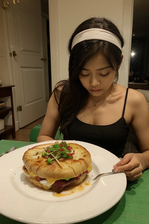 jenna_ortega she eating eggs