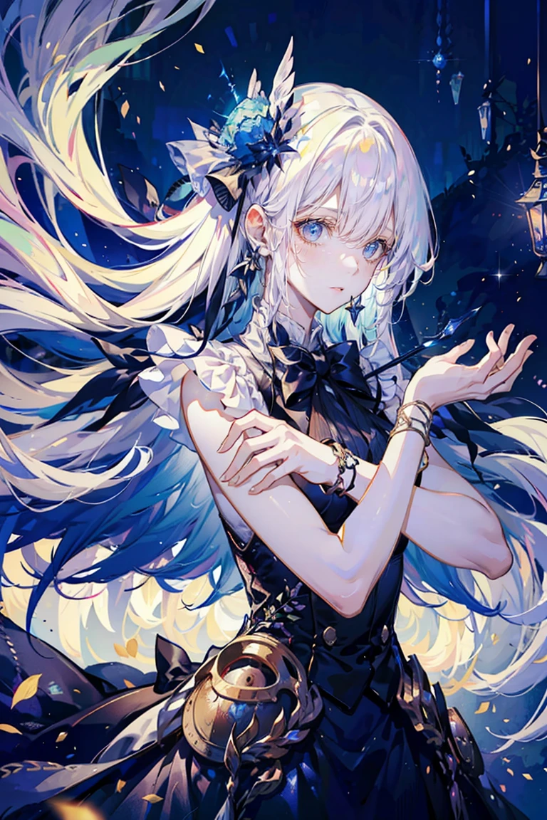 ((masterpiece, best quality)),Idol singer,Royal sister,sunglasses,Pure white background,Detailed face,Smile,whole body,Perfect body proportions,Glowing milky white eyes,sexly,Tattoo,extremely beautiful,transparent,High heel,Fishnet stockings,Star decoration,