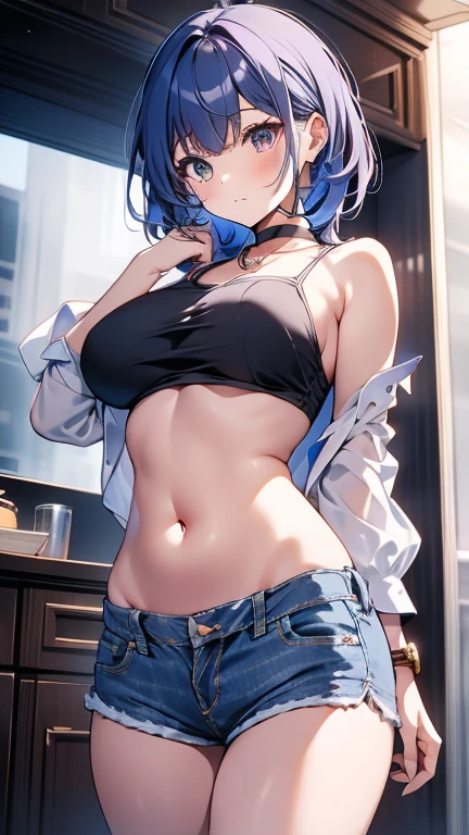 (( Bare Skin Hoodie )), (( Denim Shorts )), ((( Action: Stroking Navel with Fingertips ))), Park, Girl 1, Character: Full Body, Body:/, (Highlight Body Lines), Highlight Chest, (Perfect Hands), (Perfect Anatomy), (Perfect Body Structure), (Two Arms), (Two Legs). Quality:/, Masterpiece, Top Quality, High Resolution, Ultra High Resolution, Perfect Pixels, 4k, Super Detailed. Saturation:/, Studio Lighting, Sharp Focus, Bright Colors, Portrait, Warm Colors, Soft Lighting.Embarrassed,