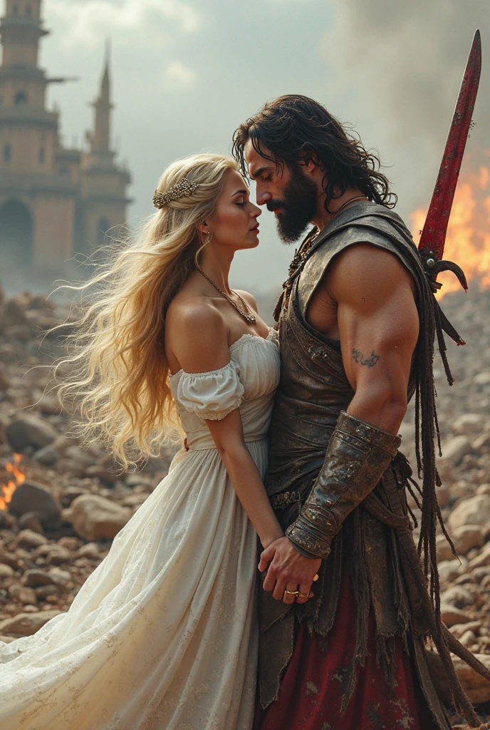 Khal drogo kissing Daeneerys
