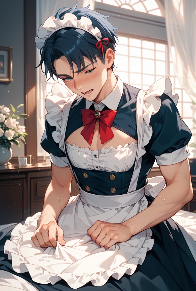 Sexy Asian handsome guy,Maid Costume