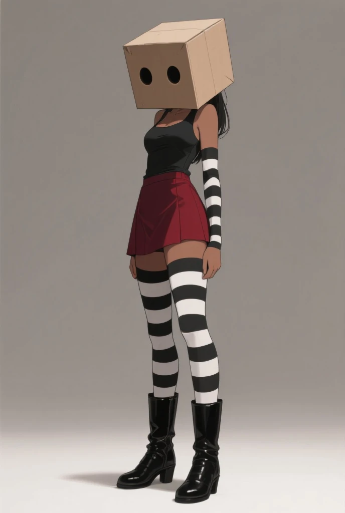 (best quality:1.4),(shiny skin), body focus,sit tied to a chair,barefoot , full body, bondage,(cute face), (((best quality))), illustration, ((Beautiful Finger)), , Beautiful body, Beautiful character design, ,perfect lighting, Colorful, Bright_Front_face_Lighting, ultra high res, highres, absurdres:1.2, bokeh:1.2, lens flare, (vibrant_color:1.2), (thick thighs:1.1), THICK, Black hair with bangs, pale skin, large round blue eyes, black eyeliner, black lipstick, neutral expression, brown sleeveless dress