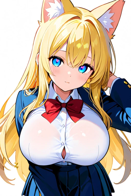 (best quality), (Super detailed), (Best Illustration), (nsfw), (1woman), (Ahegao:1.2), look at viewer, (flower pattern shirt), (Big Breasts:1.2), Blonde twin tails, curly hair, hairs between eyes}, {(detailed eyes), heart-shaped pupils, blue eyes}, sweat, steam, girl trembling with sexual climax,earrings, white hairband