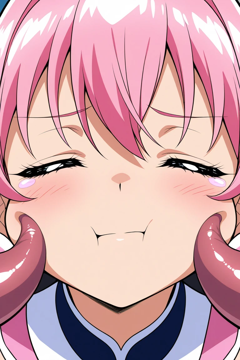 score_9, score_8_up, score_7_up, source anime, anime screencap,Yachiru Kusajishi, flat chest, looking at viewer, expressionless, pov, nipples, naked,uncensored,looking at viewer, saliva, licking penis, penis, close-up of penis, wet penis, saliva on penis, handjob, tongue, 1boy, 1girl,saliva, saliva trail, precum string, precum trail, pov,