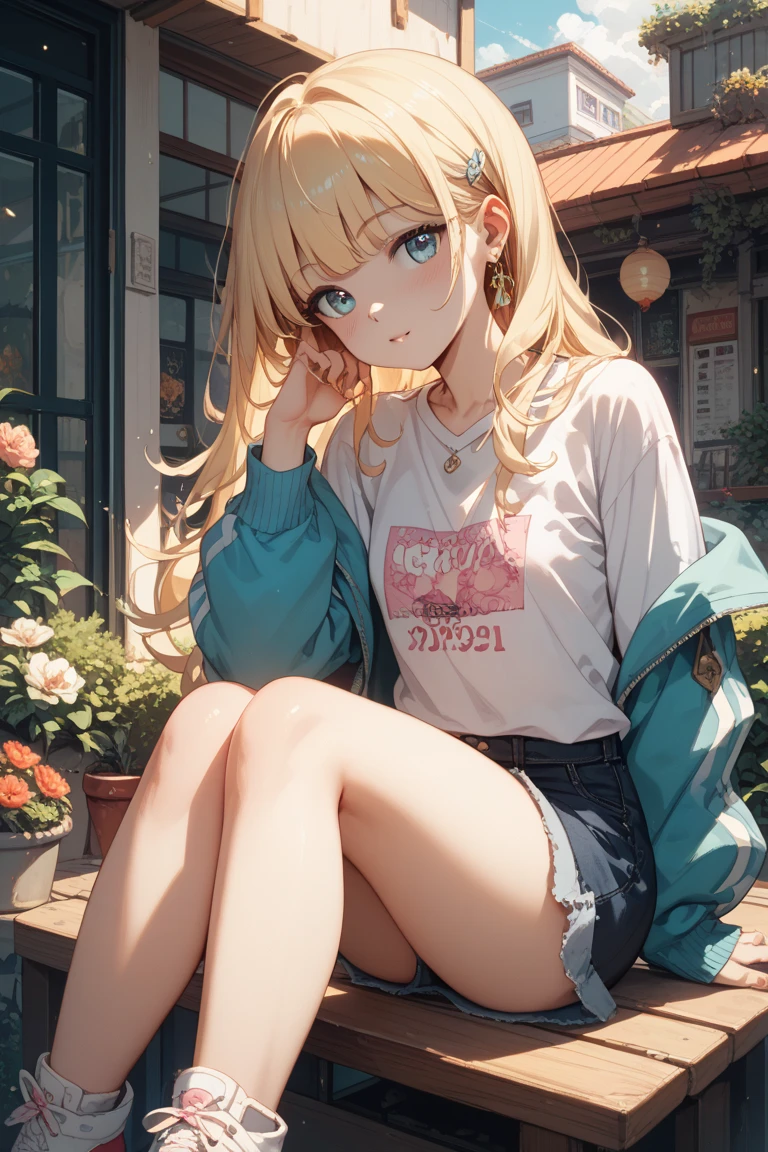 (masterpiece art, high best quality image, very detailed features) looking down, not looking to the viewer
1girl, 14 years old teenage girl, medium not so long blonde golden hair, blonde golden eyebrows, fair skin, light blue eyes, thin lips, scared demeanot, crying, sad open mouth, tears falling from her face (blue greyish hoodie, closed hoodie but not hooded head, brown jean shorts, yellow walking shoes, pink san valentine heart hairclip)
Fall on knees over the floor, trying to get up, Ottawa Canada, city street, cloudy grey day