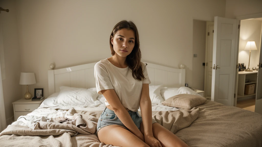 18 year old polish Instagram model, brunette hair, hazel eyes,