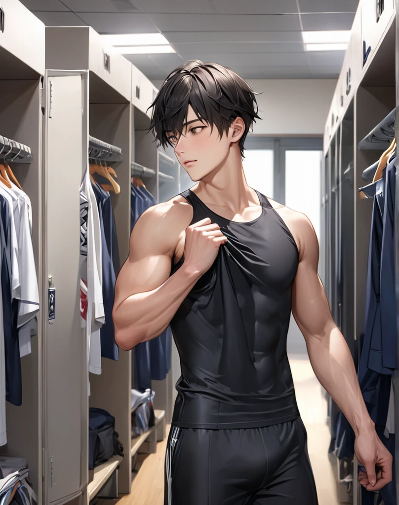 Man in underwear that marks everything