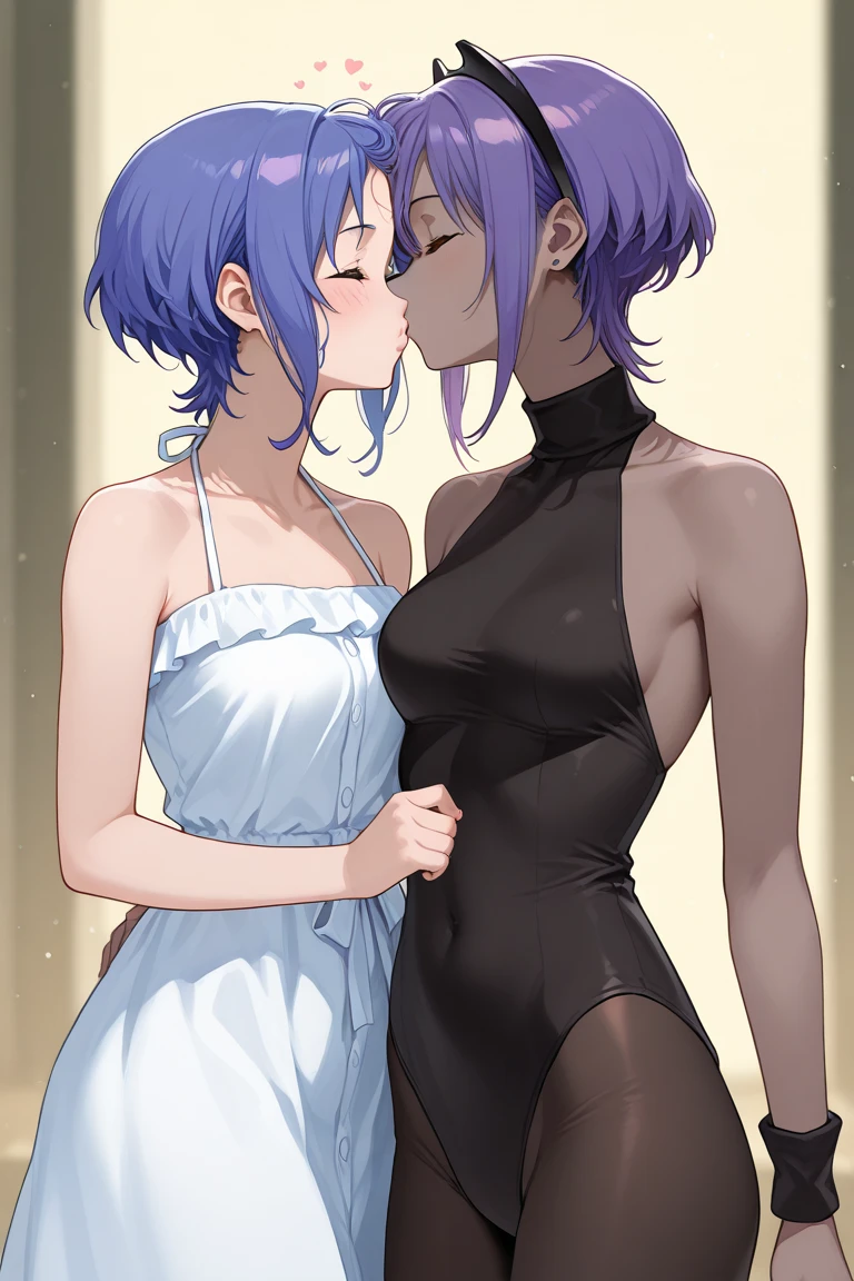 Can u draw gojo and nanami from jjk
Looking in to each other eyes with their hands on each other booties
Now kissing and taking their clothes off
