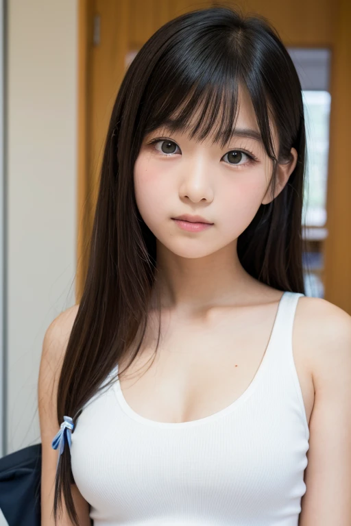 best quality,sface focus,Look at the audience head-on,the soft light,(depth of fields),Ultra-high resolution,(Photorealsitic:1.4),RAW photos,Bigchest,sexy clothes,Open navel,Bare shoulders,By bangs,Long ponytail hairstyle,(sportrait:1.4),(From the front side)1girll,solo,adolable,(Shy,ssmile:1.1),(with brown eye),Detailed beautiful face,(mid day_Hair), moon in the night,Walk,(off-the-shoulder shirts),(small breasts:1.2)