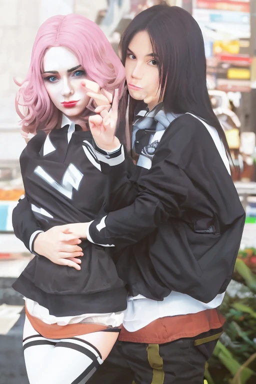 there are two people , free fire , gothic romance, gothic harts, , secondlife, dark roma nce, gothic horror vibes, gothic!!, darkwave goth aest hetic, dark and gothic, second life avatar, , dar k!!!, creepy pose, & a dark, tumblr