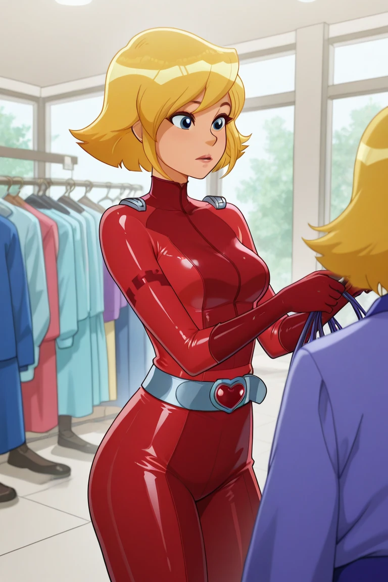 Lola Loud, Nurse, Nurse Cap, Whiteware, ((White legwear, zettai ryouiki)), White Gloves, Blonde hair, Blue eyes, pink lipsticks, Smile, Standing, hospitals, sharp outline, Short sleeves, Best Quality, masutepiece