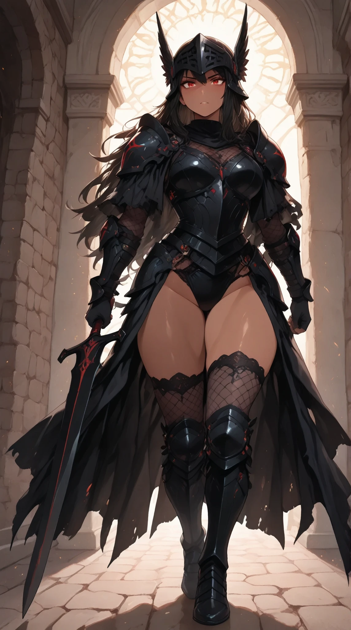 Red Riding Hood becoming the Big Bad Wolf, big breasts, frontal, full-length, looking at the camera, facing the audience, standing pose, forest background, three-dimensional light, detailed full-body concept, sleek digital concept art, beautiful full-body concept art, art trend, CGsociety full-length, huge breasts, tall, wide hips, huge bursting breasts