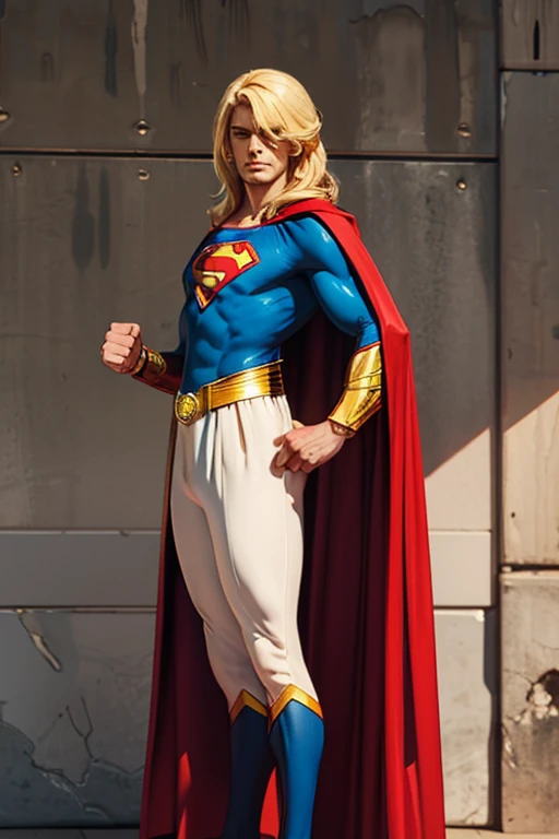Superman com Thor com martelo na cidade de nova york
