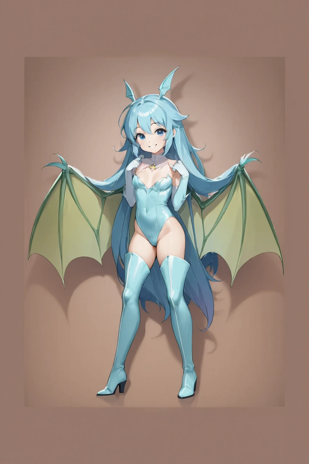 ((Highest quality、Super detailed、High resolution illustrations、Ultra-high-definition CG、８k size wallpaper、Production Art、Light novel illustrations、Anatomically Correct Dragon Girl)) Yui Kotegawa transforms into a Blue Dragon,  kotegawayui, Long Hair, Yellow Eyes, ((With dragon eyes and sharp fangs))、(((Impressive dragon tail extending from tailbone))) 、(((Large blue dragon wings growing from the shoulder blades on his back.)))、((Dragon legs with sharp claws、Covered in fine scales from the toes to the thighs、Covered in fine blue scales from fingertips to shoulders、Long fingernails))、Nipples are fully visible、(The boundary between the scales and the skin is unclear)、((A small fin that runs from the spine to the tail))、
