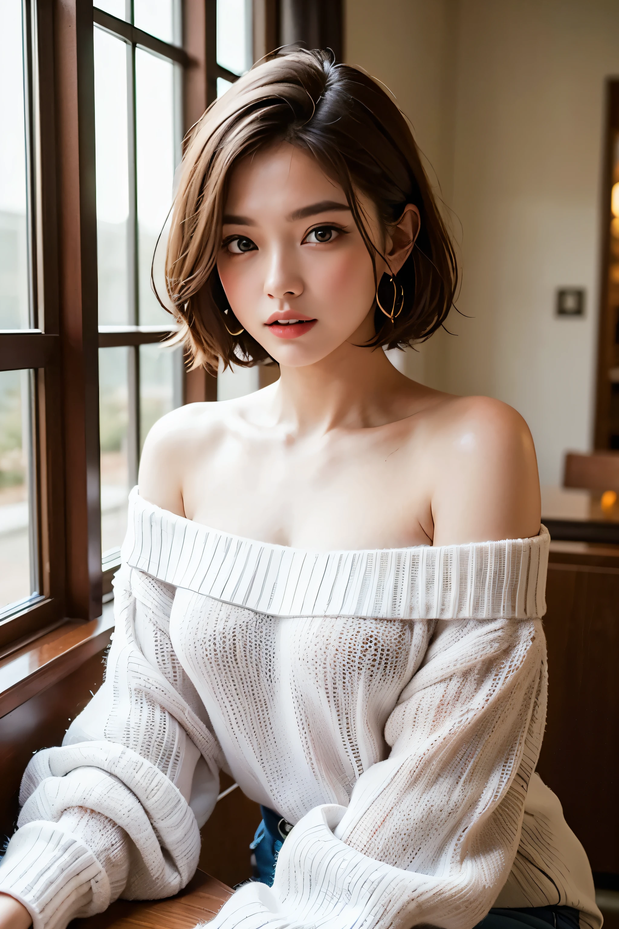 (Girl sitting on a bench in an old castle),Bright expression、Young and shiny white glossy skin、Best Look Rondo Reflective Light、(Shiny bright golden white hair,)、Shiny beautiful bangs、Sparkling crystal clear attractive big blue eye、A very beautiful and lovely 16 year old girl,緻密でBeautiful eye, Beautiful and detailed nose,(( whole body:1.5)),Makeup that accentuates the eyes、,(A woman like Joan of Arc)、Royal Style,Comic book style, , Scattered under the surface, Gorgeous details, Nature background, Super huge breasts, ((Cinematic)), Dramatic lighting, Tabletop、((Sheer off-the-shoulder white shirt dress:1.4))、(Loosening perm:1.4)、1 girl、((Bob Hair:1.3))、Ultra Realistic 8k CG, 絵に描いたようなPerfection face, perfection, clean, Tabletop, Professional artwork, Famous works, Perfection face, Beautiful Face, Beautiful eye, ((perfection female body)), alone,(Immersive atmosphere, Chiaroscuro:1.5,Bright light:1.2,Bright lighting),(blush:0.5),Attractive look,Very detailed_eye,Thick thighs,big,Beautifully detailed backgrounds,Written boundary depth,Realistic:1.3, Long Shot,Sitting, whole body, (Zhou Haoguang:1.3),(Cinematic composition:1.3),(Neon Light:0.1),(Hmph:0.1),Accent lighting, pantyhose,(Old European castles are hazy in the background)