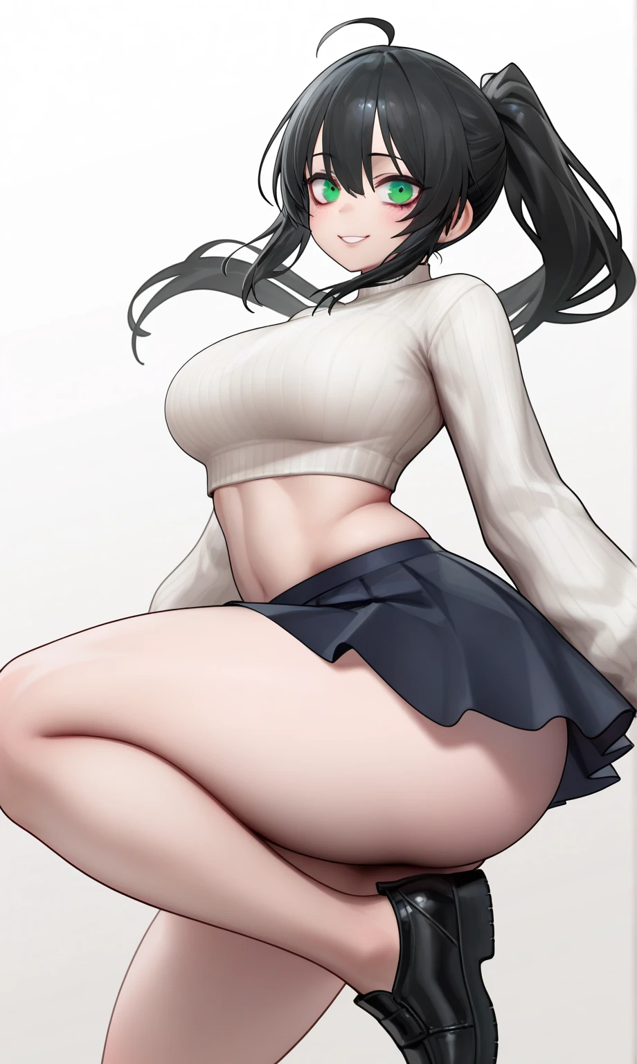 (masterpiece, highest quality:1.2), 1 girl, alone,Are standing_Split,
Yuuki eats, long hair,black sleeveless tank top,white skirt,
