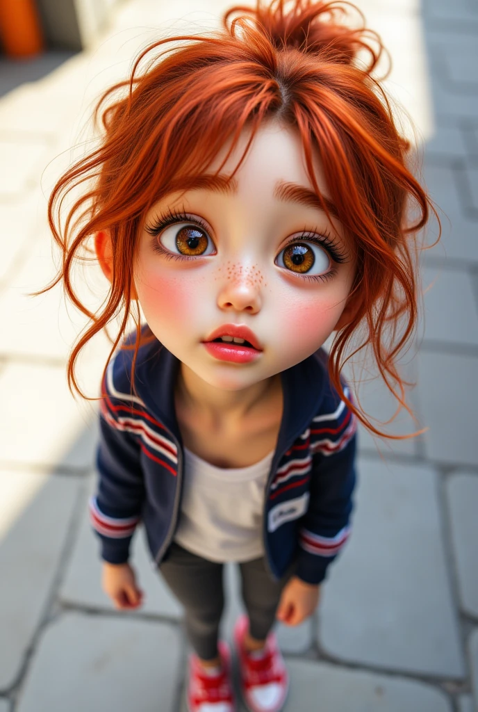 Chibi a cartoon baby with a green shirt and blue shorts, adorable digital painting, cute digital art, cute detailed digital art, cute portrait, cute art style, cute detailed art, cartoon art style, super cute funky redhead girl, kawaii realistic portrait, cute cartoon style, cute cartoon character,  (((chibi))) beautiful art, digital cartoon painting art, cartoon style illustration, realistic cute girl painting --auto --s2