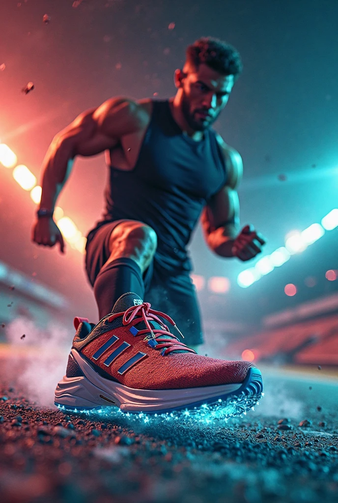 Sports shoes advertising