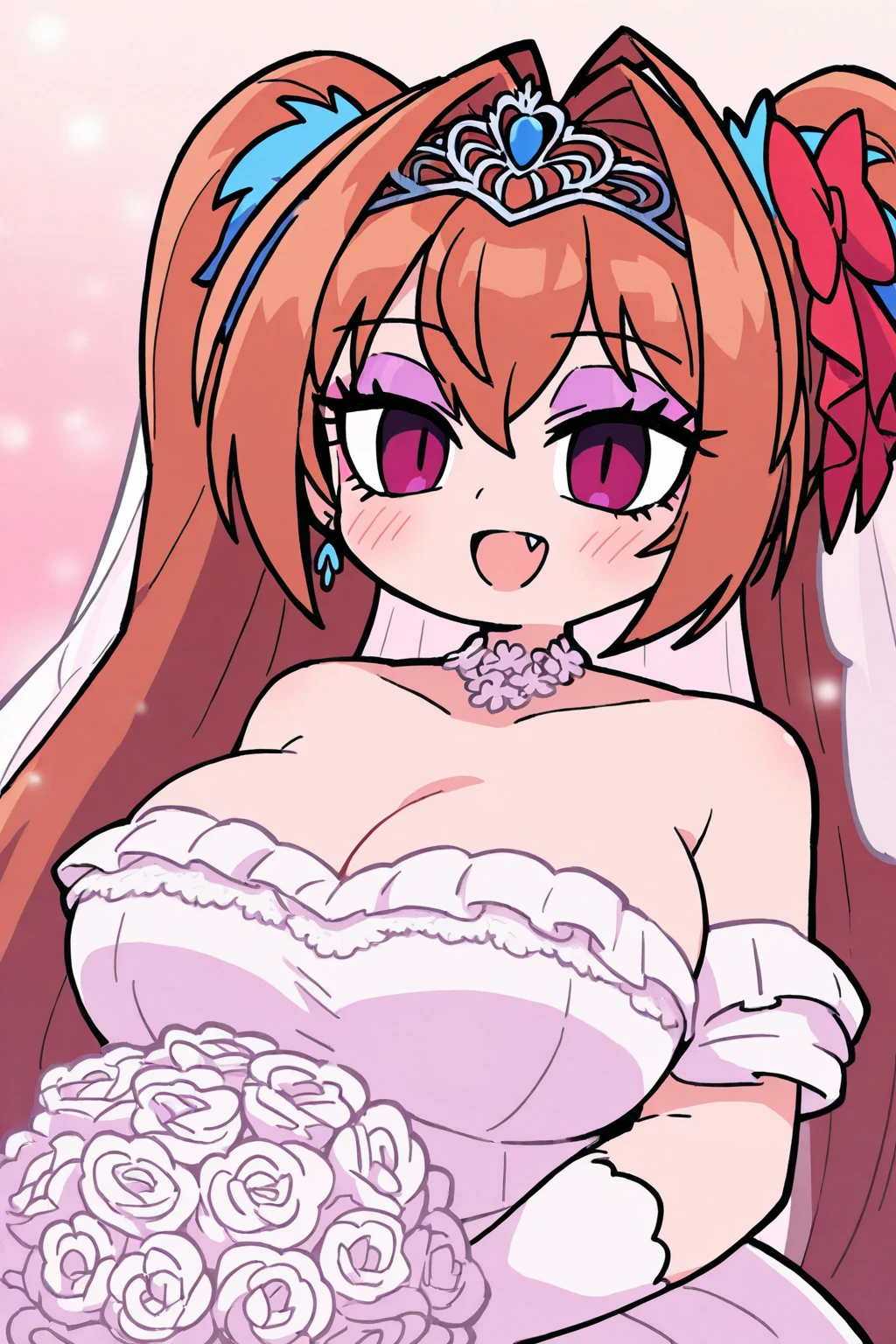 Shark girl, very sexy, big breasts, wedding dress bikini, Stick out your tongue and drool., Sweating