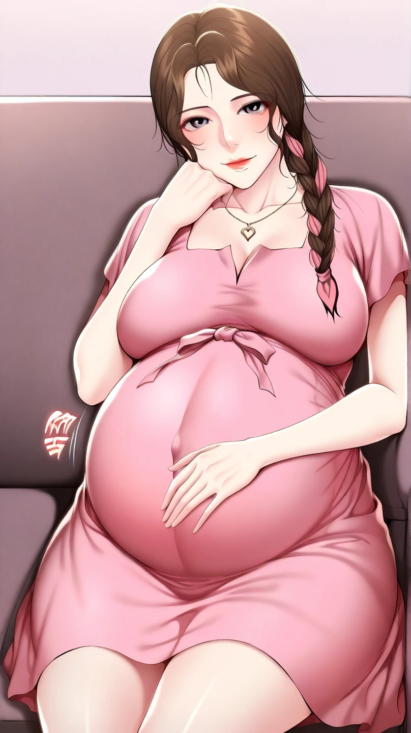 potrait of pregnant women, 23 years old, indonesian, beautiful face, long hair, use sexy outfit and hijab, very horny, put her finger in the vagina until cilmax, in the hot table