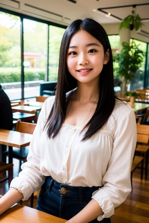 <lora:shihoActual01R:1> shiho,
"Create a charming image of a woman admiring the intricate latte art in her cup, appreciating the artistry and beauty. Frame the shot from a slightly elevated angle, capturing her from the waist up, with the cafe and latte art in focus. She can have a fascinated expression or a smile of appreciation, wearing a casual outfit that suits the cafe's atmosphere. The background can be a cozy cafe with warm lighting and soft music playing."