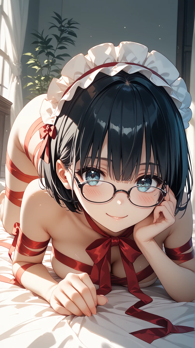 (masterpiece), (best quality), ((ultra-detailed)), (high resolution), (an extremely delicate and beautiful, super fine illustration), official art, BREAK 1girl, (:1.5), (tiny girl:1.7), (5yo)at chest, Plump, (Thick thighs:1.5), (big ass:1.5), erect nipples, Huge areola, large nipples, long nipples, erect nipples, oily skin, BREAK droopy eyes, emerald blue eyes, (bad mood:1.3), (clear face:1.3), (half closed eyes:1.7), BREAK bob cut, tired hair, messy hair, Black hair color, girl wearing black round glasses, BREAK (sundress), (bare foot:1.4), (nose hook:1.3), (Harness gag:1.4), BREAK Sweat, steam, humid, NSFW, BREAK (contrapposto on the city:1.5), BREAK (dynamic angle:1.7),