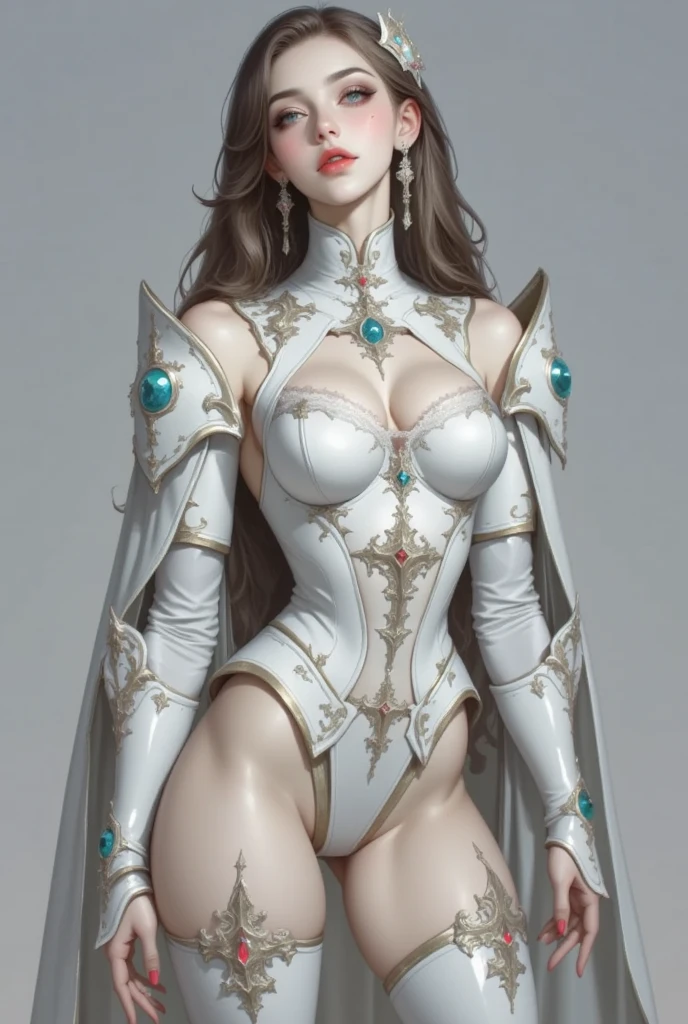 Women's European and American style，Naturally long hair，Full body HD picture quality，Realistic details，4k画质，high brightness，style of artstation，Smooth and transparent，Focus sharp，movie level lighting，Dark Studio，Edge lighting style，twotonelighting
