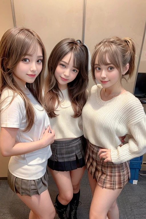(((pussy))), 17yo, 2girls, beautiful breasts, Twintail hairstyles,