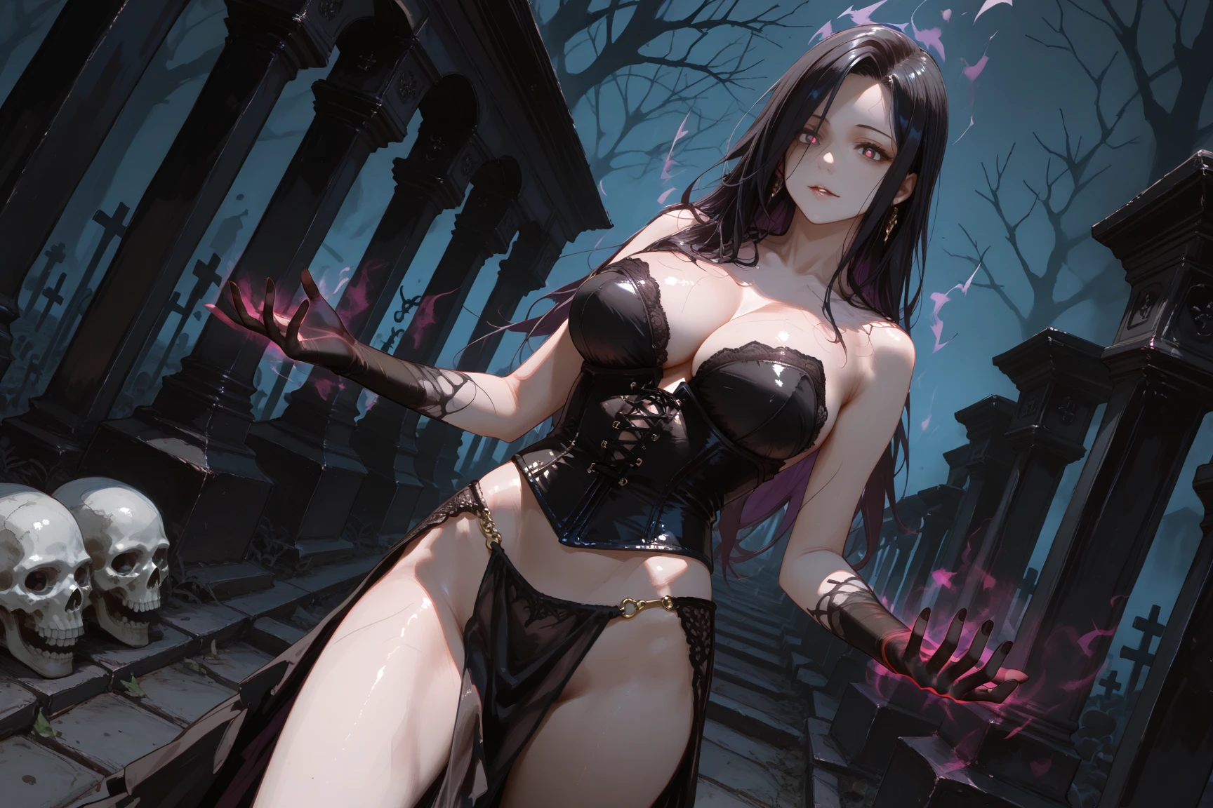(RAW shooting:1.5, realistic:1.5, fractal art:1.5, 8K), (highest quality, masterpiece, ultra high resolution), Castle of the Demon World, ((perfect dynamic composition:1.7)), Highly detailed skin and facial textures:1.3, Detail of limbs, 1 girl, (Cute sexy succubus demon with big wings:1.3, beautiful and aesthetic:1.3, Wearing detailed body jewelry:1.3), prisoner of war, slave, Horn, Fair skin, open your legs, colorful, (Correctly wear heavily torn clothes off-shoulder:1.3), Huge breasts that are about to burst, Do not show areola, big chest gap, (The expression on your face when you feel intense caress, Facial expression when feeling pleasure, A look drowning in pleasure, Are crying), beautiful blue eyes, Eyes that feel beautiful eros, sexy face, blush, (Too erotic and cute:0.9, Bewitching:0.9), ((torture:1.5, Raise both arms up:1.3, Lots of chains:1.8, countless chains tangled in clothes:1.8, chain the right arm:1.2, chain the left arm:1.2, Bind the right leg with shackles and chains:1.2, Bind the left leg with shackles and chains:1.2)), (((An incomprehensible amount of liquid flows throughout the body:1.5))), super long blonde curly hair, View from the knee up