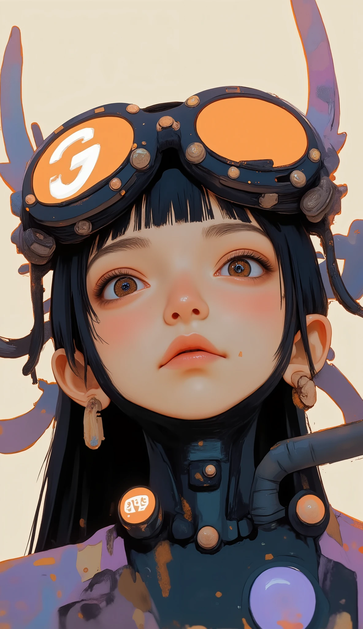 Masterpiece, high-res, 2k, best quality, realistic, 2d,  1girl ,elesa \(pokemon\)  asshugger, facehugger on face, rolling eyes, <lora:Asshugger illus-000045:1>  , terror (theme)