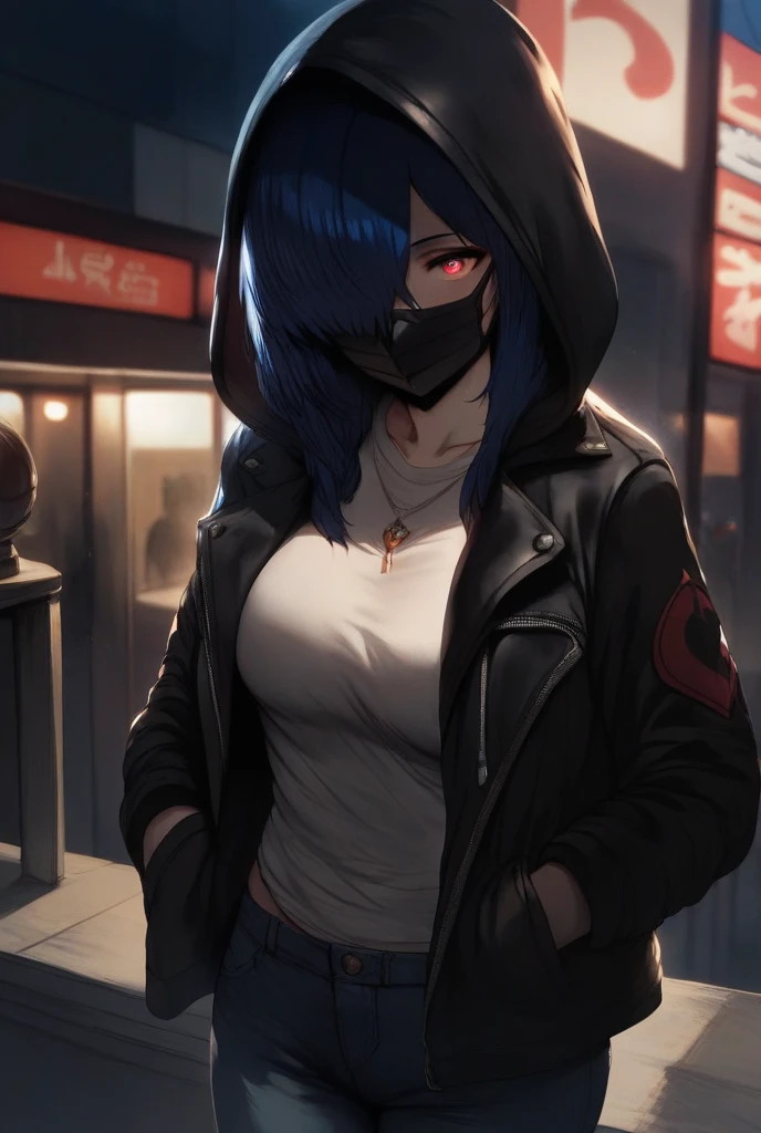 yuukikonno, Yuki Konno, hair band, Long Hair, Pointed Ears, Purple Hair, (Red eyes:1.5), (Small breasts:1.2),Hooded,cover your mouth with a black scarf,strict,black Ninja uniform,Ninja,black Ninja pants,short boots,Action pose,Overlooking the city from the roof of the building,moon,moon明かり,night,moon光,whole bodyがイラストに入るように,
break looking at viewer, whole body,
break outdoors ,Medieval European-style building,
break (masterpiece:1.2), Highest quality, High resolution, unity 8k wallpaper, (shape:0.8), (Beautiful and beautiful eyes:1.6), Highly detailed face, Perfect lighting, Extremely detailed CG, (Perfect hands, Perfect Anatomy),