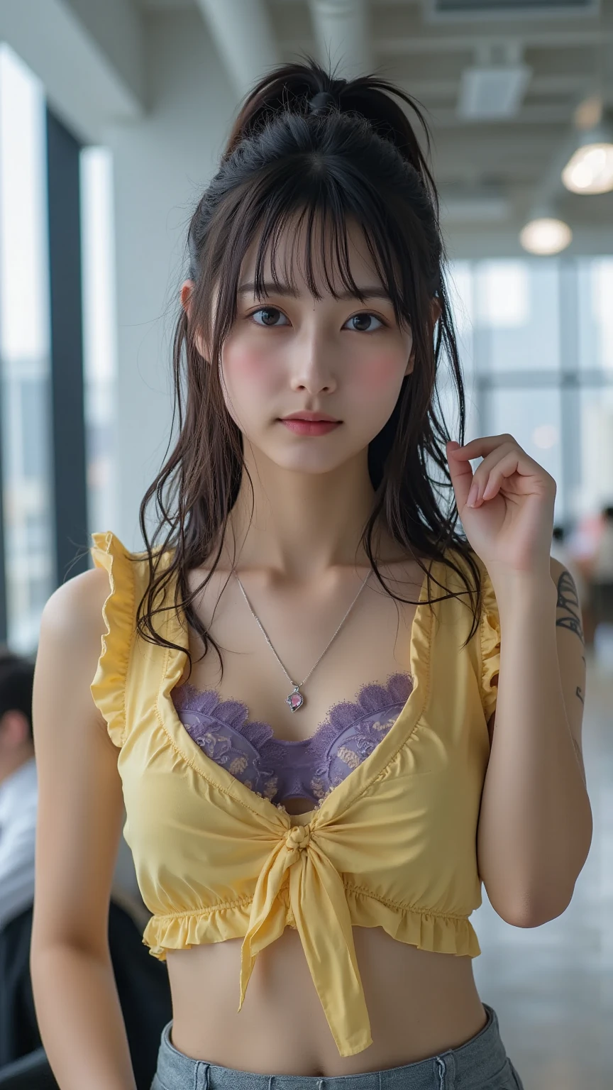 One Girl, See-throughロイヤルドレス, Outdoor, (Tibetan Hot Springs), Elaborate Royal Robes, (Spread the word ), Fantasy, Octane Rendering, High resolution, Dolby Vision, (Intricate details, Super detailed:1.2), (Natural skin texture, Hyperrealism, Soft Light:1.2),Bob Hair, Sharp focus, night, necklace, Chinese mythology, (Big Breasts:0.7), Beautiful Face, Perfect Face, SF Headband, View your audience, Highest quality, Perfect body,  (whole body),  (Browsing Caution:0.2), Compensate, Red lips,  Sci-Fi Hair Accessories, Earrings, Neck choker, eyeliner,  (Intricate crown), (expensive), (Long legs),(See-through),topless,pubic hair, , (((Grab your chest:1.3))),bracelet, (blush),()