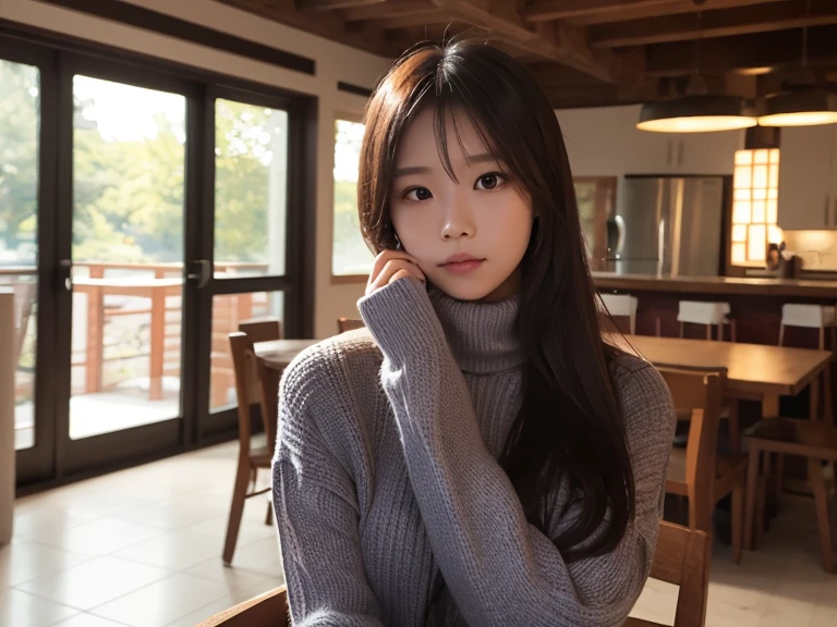 (8k,masterpiece, RAW Photos,highest quality:1.4),(Realistic:1.2),(extremely Detailed face),(Shiny skin),(Fine skin),(Detailed face),(Very beautiful face),1 girl,Looking at the audience,Japanese Idols(actress), Brown Hair,Medium Hair,Straight hair,Asymmetrical bangs,smile, (Fleece jacket, Turtleneck sweater, Pleated skirt:1.2), Christmas Market,High position,Professional Lighting、Spread your legs wide and squat down facing forward.、Panties are white
