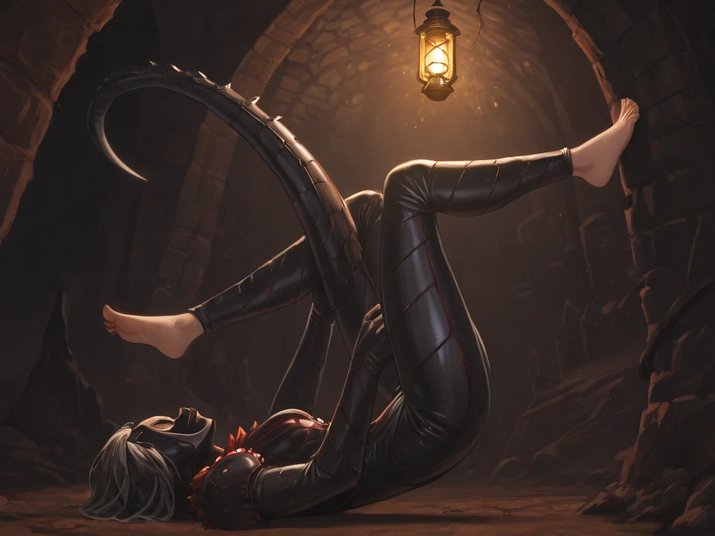 Fine matte painting, skeleton dark angel big wings haunted castle on drawing table full of knives, horror, spookiness, scary, secret horror, tentacles, vines, eyes, uncanny valley effect teeth, limbs, animals, blood moon，