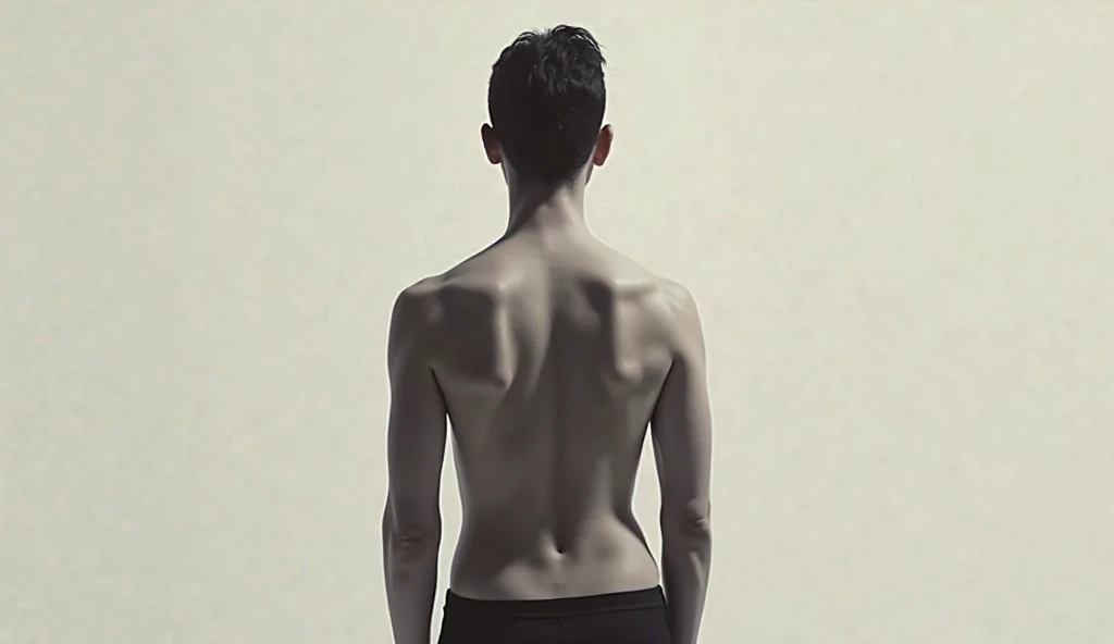 1boy、Real photo style、Photo Quality、Cute handsome man、Mash Hair、Japanese male, 、Slim body、Completely naked、Full nudity、erection、Huge penis、Highest quality、Realistic、beautiful、Back view、Audition Venue、Stand in front of the judges、A round number tag with the number '3' written on the chest