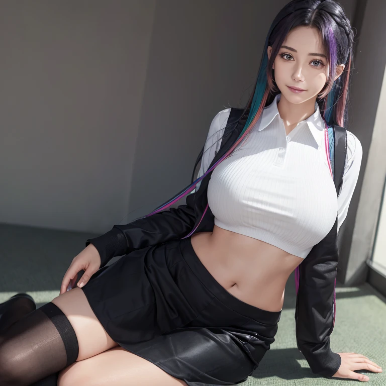 Anime girl in white and blue costume sitting in front of computer, seductive anime girls, azur lane style, Kantai collection style, A scene from the《azur lane》videogame, Biomechanical OPPAI, trending on cgstation, Best anime 4k konachan wallpaper, (sfv) safe to work, Extremely detailed Artgerm, Smooth anime CG art,Happy expression,White rabbit earmuffs,