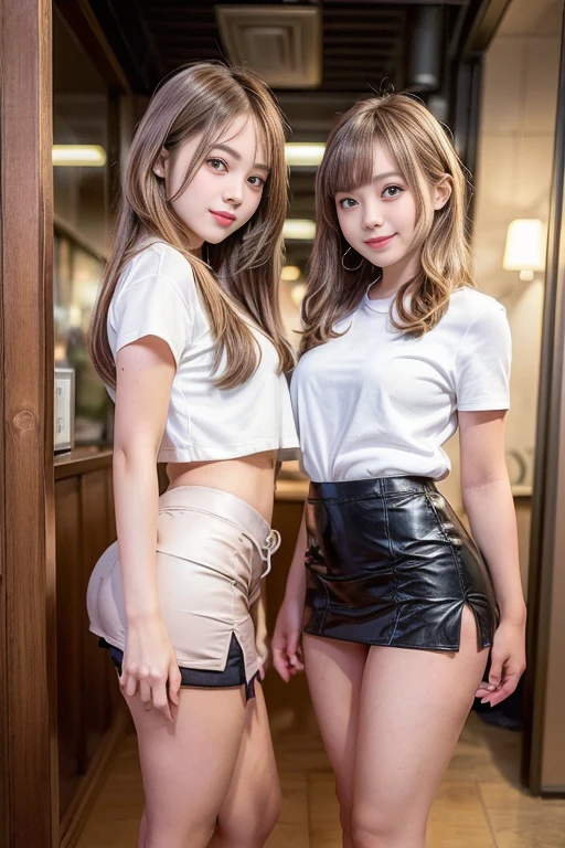 (night、Soft lighting、highest quality、In 8K、Masseter muscle area、RAW Photos:1.3)、Mysterious、Perfect beauty、Beautiful young woman with, Fantasy, Red colored eyes、Narrow eyes、Narrow eyes、Symmetrical eyes、Colorful Hair、Earrings、Thin bracelet on wrist、(mesh shirt、See-through shirt、Tight mini skirt:1.2)、Very detailed, Intricate details, Very detailedな顔と肌のタイプ、Because I&#39;m Slim、、Detailed eyes、Realistic、Compensate、know、Fascinating、Beautiful posture、 、Medieval European streets、nightの街路、Invincible Smile、Dynamic Angle、１people