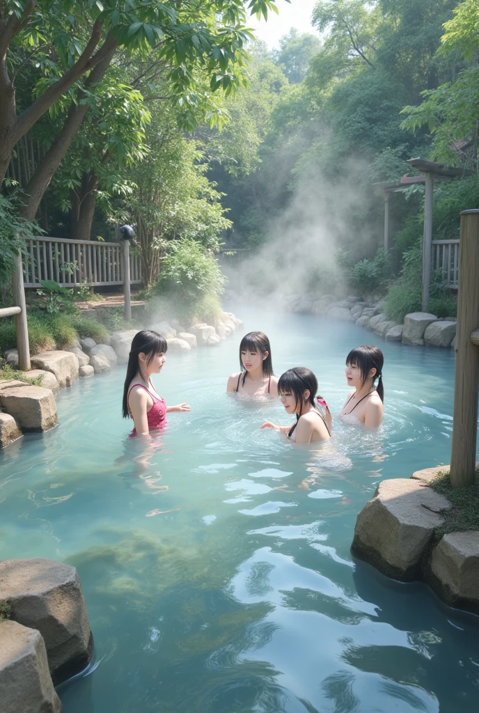 (((masterpiece、Highest quality)))、Primary school students Japan Group photo hot spring 1970s Full nudity:1.3、Pussy:1.3