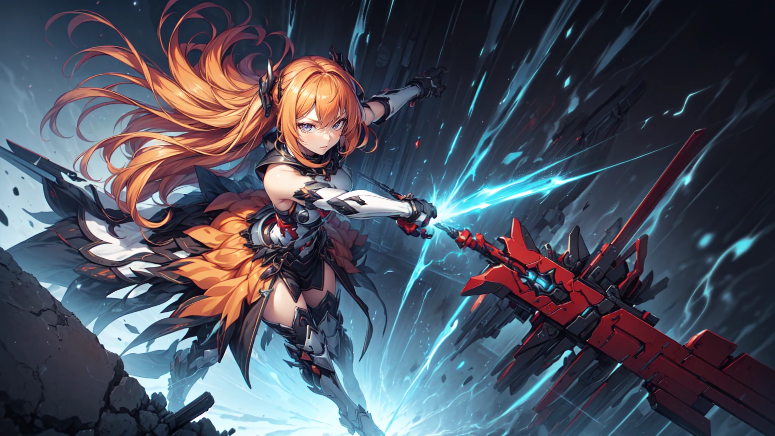 (最high quality、High resolution、Textured skin、high quality、Caution about scars、Precise CG unification、gameCG)、(One person)devil、Fighting、magic circle