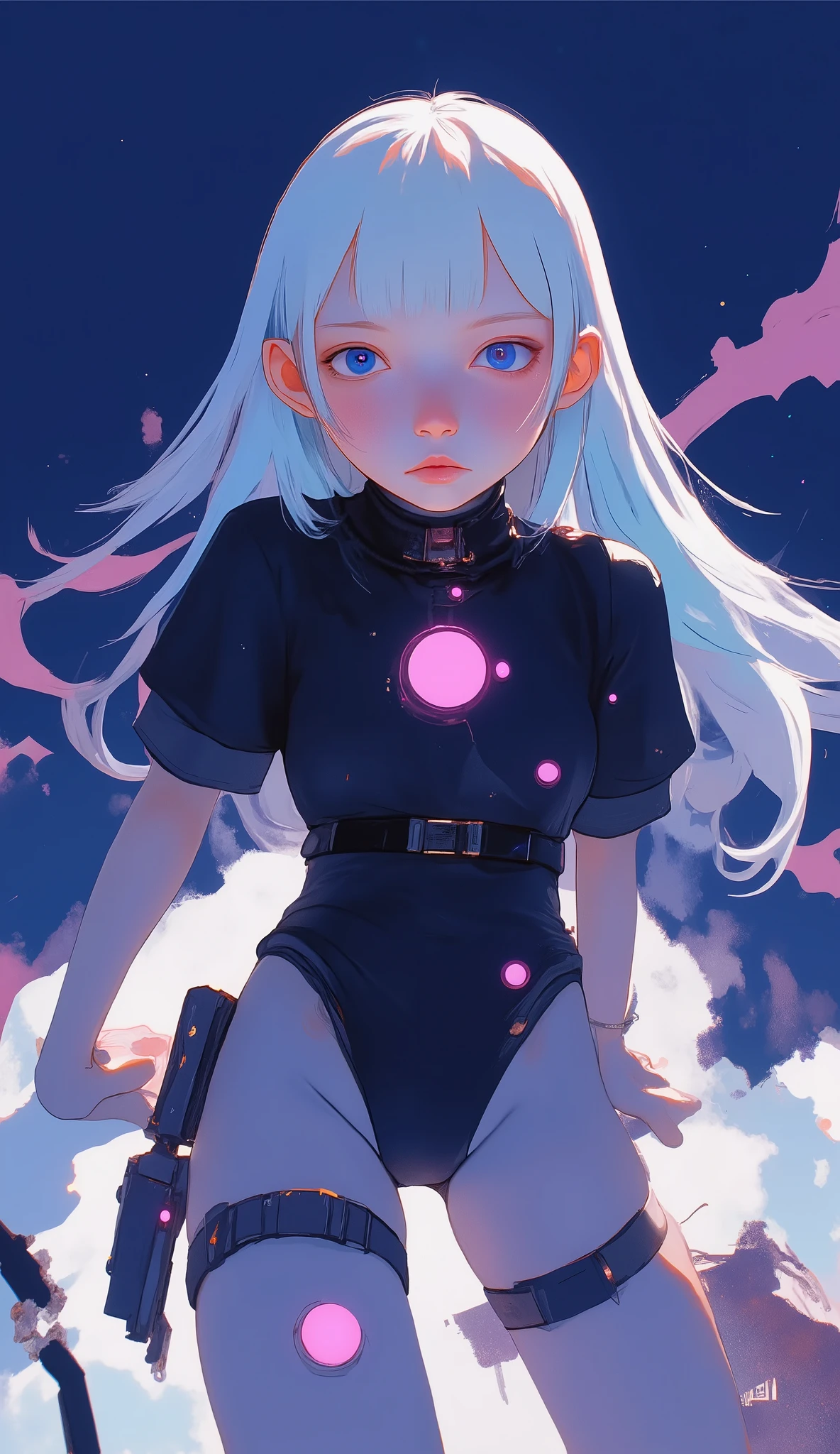Anime girl posing with blue hair and white and black costume, ayanami, Perfect Android Girl , Anime Space Student Girl Portrait, King Ayanami, Beautiful female android!, Krenz Kuschardt, Perfect Anime Cyborg Woman , cute cyborg girl, Organic Anime Robot Mix, Ross Tran, DIGITAL ANIMATION ART, ROUGE ANIME GIRL AYANAMI REI