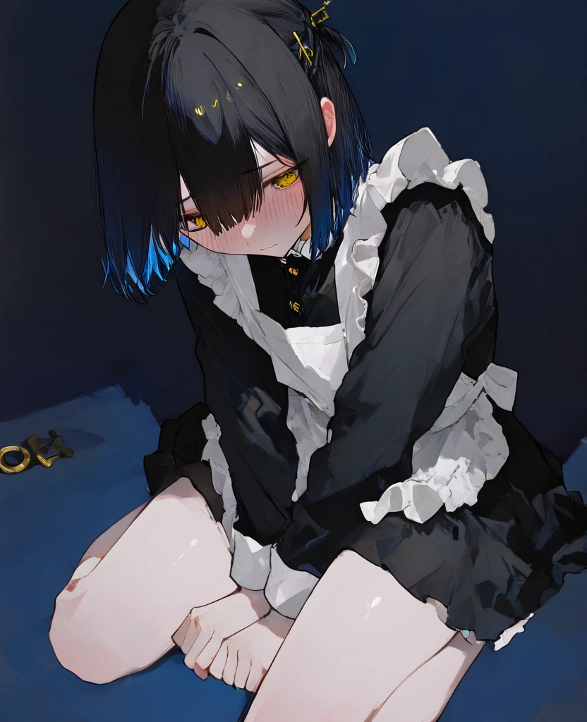 (beautiful , Details of a 10-year-old boy with black hair and black eyes, With the dress, Embarrassing) (Backwards) (Escena cute), (highest quality:1.2), (Vibrant colors), (Soft lighting) (He looks like a boy) (彼はcuteパンティを履いています) (cute) 